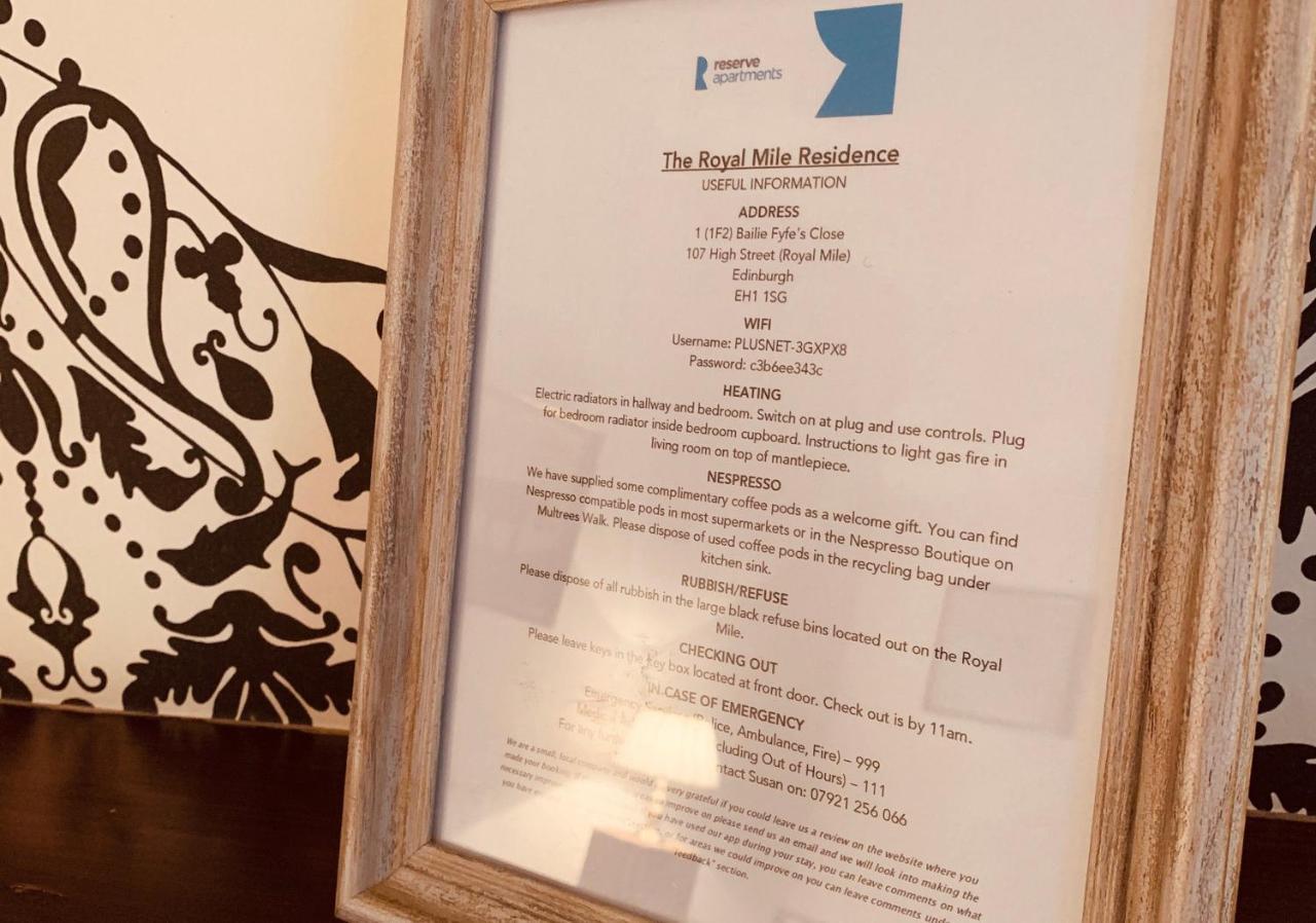 אדינבורו The Royal Mile Residence By Reserve Apartments מראה חיצוני תמונה